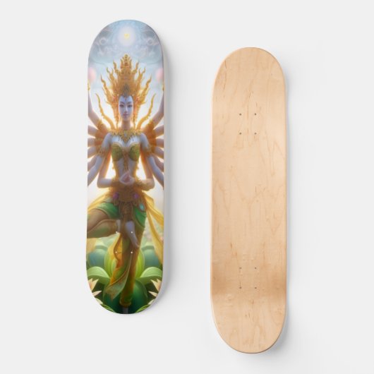 Flower Thai Goddess Skateboard Deck (Voorkant)