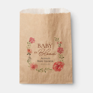 Flower Theme Custom Baby in Bloom Baby shower Bedankzakje