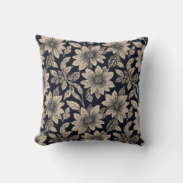 Flower Throw Pillow Kussen