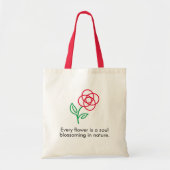 Flower Tote Bag (Voorkant)
