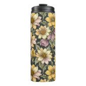 Flower travel mug thermosbeker (Voorkant)