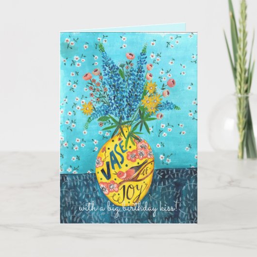 Flower Vase Anniversaire | Carte de voeux (Devant)