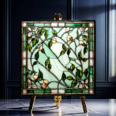 Flower Vine gebrandschilderd glas look Tegeltje