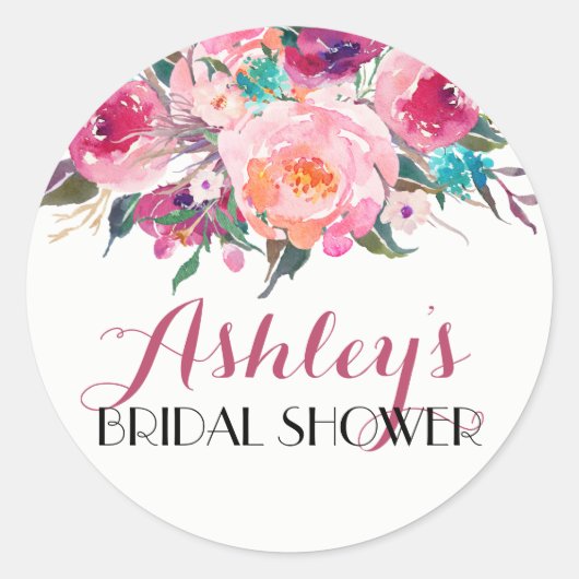 Flower Vrijgezellenfeest Sticker (Voorkant)