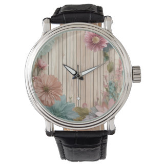 Flower Wallpaper Watch Uniek horloge
