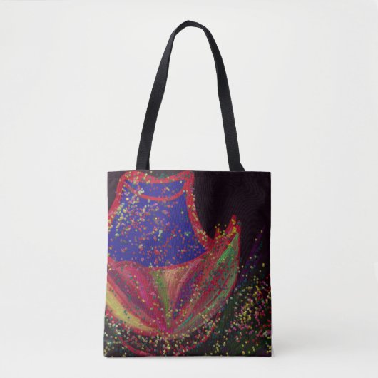 Flower Wearing a Hat Medium Tote Bag (Devant)