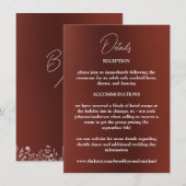 Flower Wedding Enclosure Kaart (Voorkant / Achterkant)