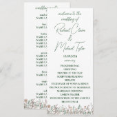 Flower Wedding Platte Programma (Voorkant / Achterkant)