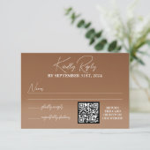 Flower Wedding RSVP Kaart (Staand voorkant)