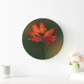 Flower with bee grote klok (Huis)