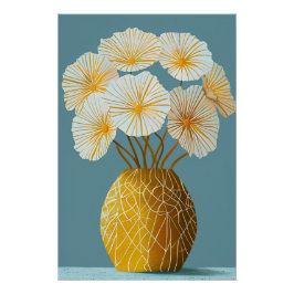 Flower with Vase Perfect Poster