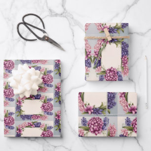 Flower Wrapping met ruimte voor uw bericht Inpakpapier Vel