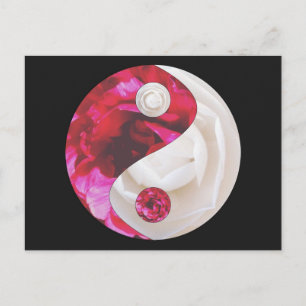 Flower Yin Yang Briefkaart