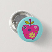 FlowerApple-Button Ronde Button 3,2 Cm (Voorkant /achterkant)