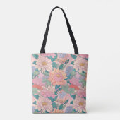 flowered cloth bag draagtas (Achterkant)