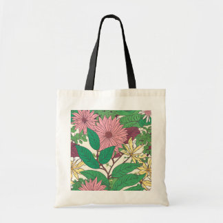 flowered cloth bag tote bag