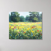 Flowered field canvas afdruk (Voorkant)