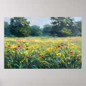Flowered field poster (Voorkant)