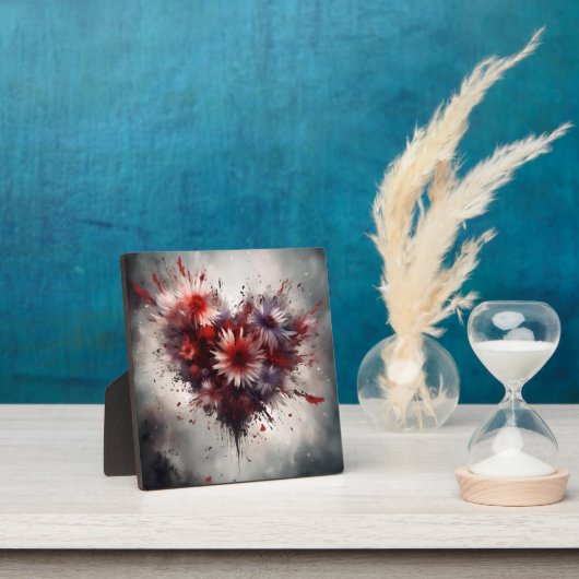 Flowered Heart Fotoplaat (Insitu)