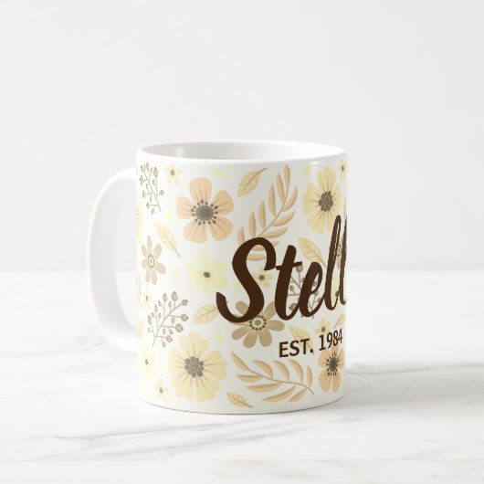 Flowered Mug Koffiemok (Voorkant links)