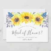 Flowerfields are My Maid of Honor Kaart (Voorkant)