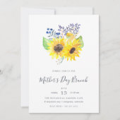 Flowerfields Bouquet Moederdag Brunch Invitation Kaart (Voorkant)