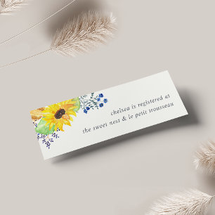 Flowerfields Bridal Registry Insert Cards