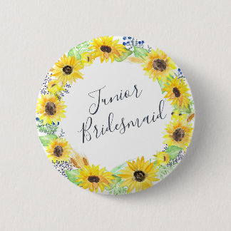 Flowerfields Junior Bridesmaid Ronde Button 5,7 Cm