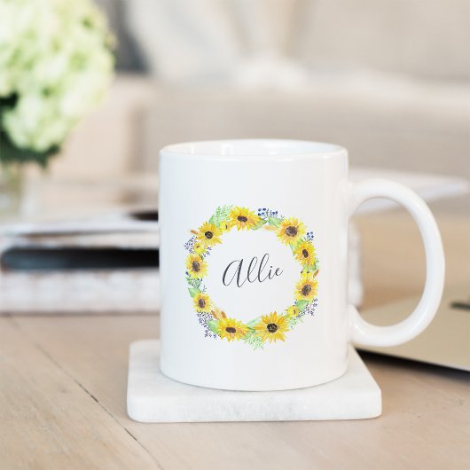 Flowerfields Personalized Koffiemok
