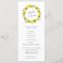 Flowerfields Wedding Ceremony Programma
