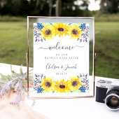 Flowerfields Wedding Welcome Poster