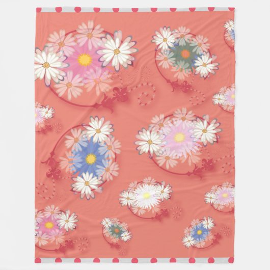 Flowergirl fleece deken (Voorkant)