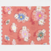Flowergirl fleece deken (Voorkant (Horizontaal))