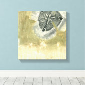 Flowerhead Abstract met gegloeide textuur Canvas Afdruk (Insitu (Houten vloer))