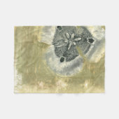 Flowerhead Abstract met gegloeide textuur Fleece Deken (Voorkant (Horizontaal))
