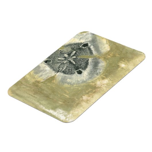 Flowerhead Abstract met gegloeide textuur Magneet (Linkerzijde)