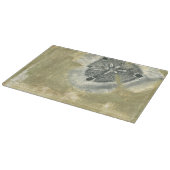 Flowerhead Abstract met gegloeide textuur Snijplank (Hoek)