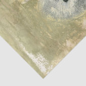 Flowerhead Abstract met gegloeide textuur Tissuepapier (Detail)