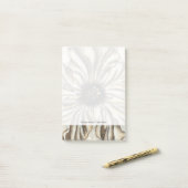 Flowerhead Fresco op Tan Background Post-it® Notes (Op bureau)