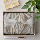 Flowerhead Fresco op Tan Background Tissuepapier (Geschenk)