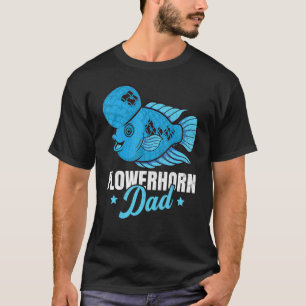 Flowerhorn Vader Vissen Aquarium Aquaristiek Grafi T-shirt