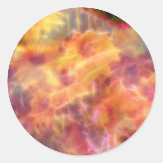 FlowerImplosion 3 Ronde Sticker (Voorkant)