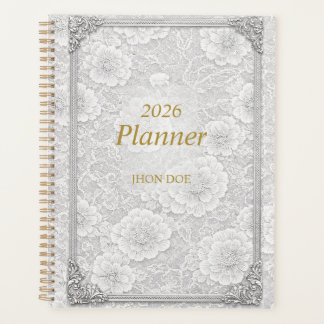 Flowerly Simple Planner With Frame 
