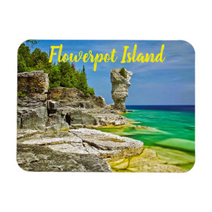 Flowerpot Island Canada gestileerd Magneet