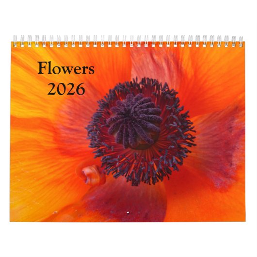 Flowers 2026 a Calendar Kalender (Hoes)