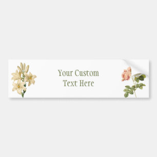 Flowers aangepaste bumpersticker