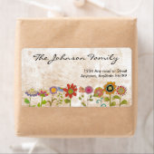 Flowers-adreslabel Etiket (Insitu)