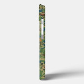 Flowers against leaf camouflage pattern Case-Mate iPhone case (Achterkant / Links)