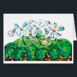 flowers and bee<br><div class="desc">Blank inside to add your own words eg. Honey,  bee my Valentine or  Happy birthday to my honey or  Pretty as flowers,  sweet as honey,  just want to say I love you Mummy</div>