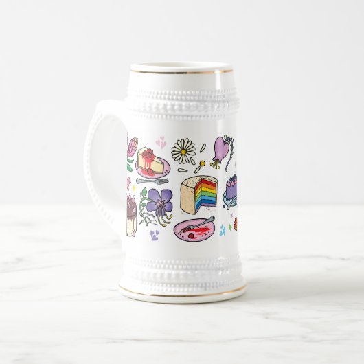 Flowers and cakes mug (Devant gauche)